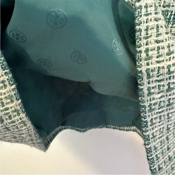 TORY BURCH Curtis Tweed Fringe Dress sz 12 Large - Picture 12 of 14